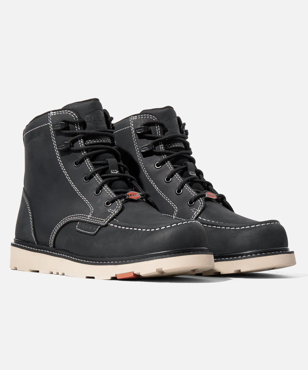 BRUNT Marin Composite Toe Waterproof Work Boots - Black - Image 2
