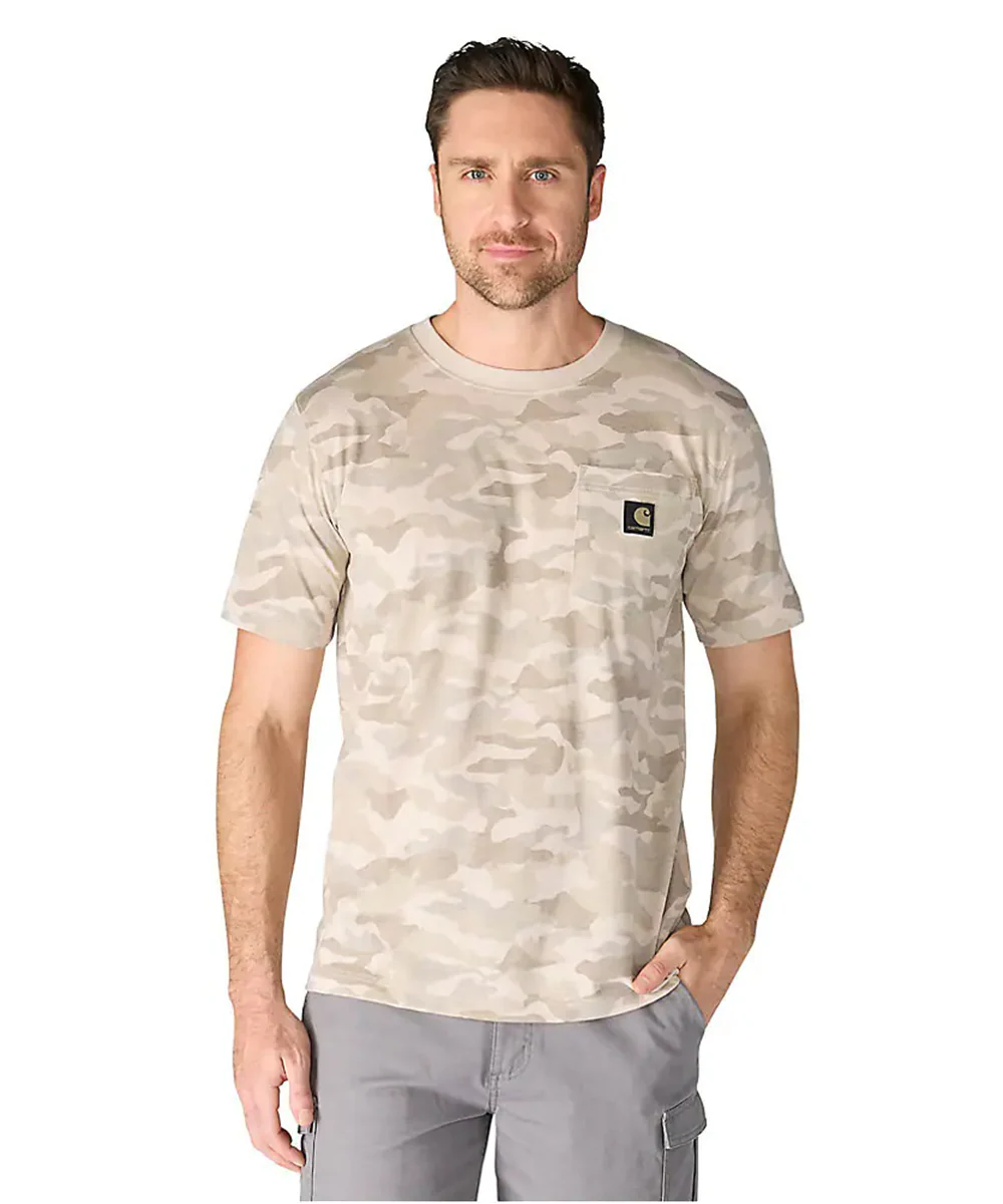 Carhartt Irvine Relaxed Camo T-Shirt - Fossil Tan Camo
