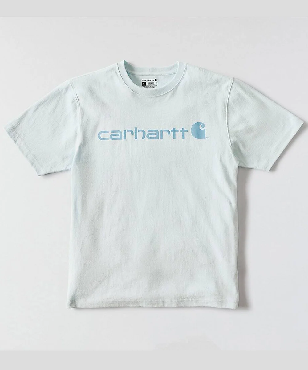 Carhartt K195 Signature Logo T-Shirt - Early Fog - Image 2