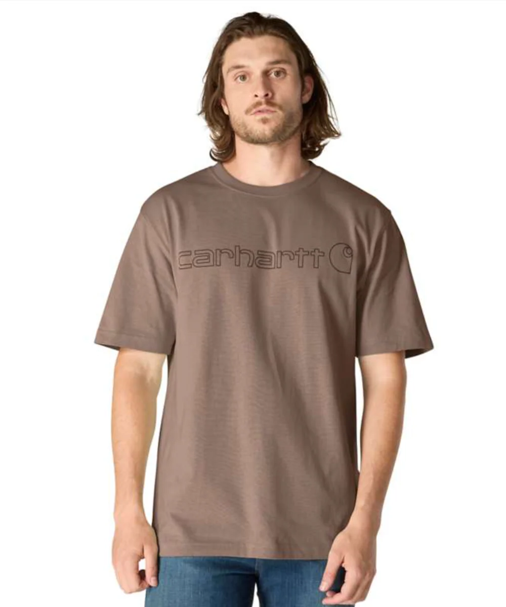 Carhartt K195 Signature Logo T-Shirt - Soft Sepia