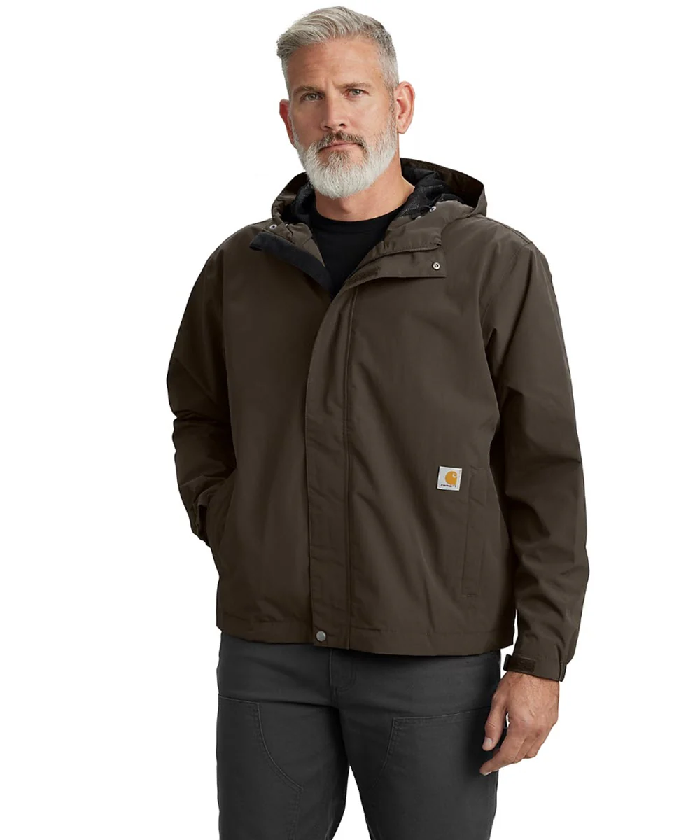 Carhartt Men's Bayou Waterproof Rain Jacket - Dark Coffee