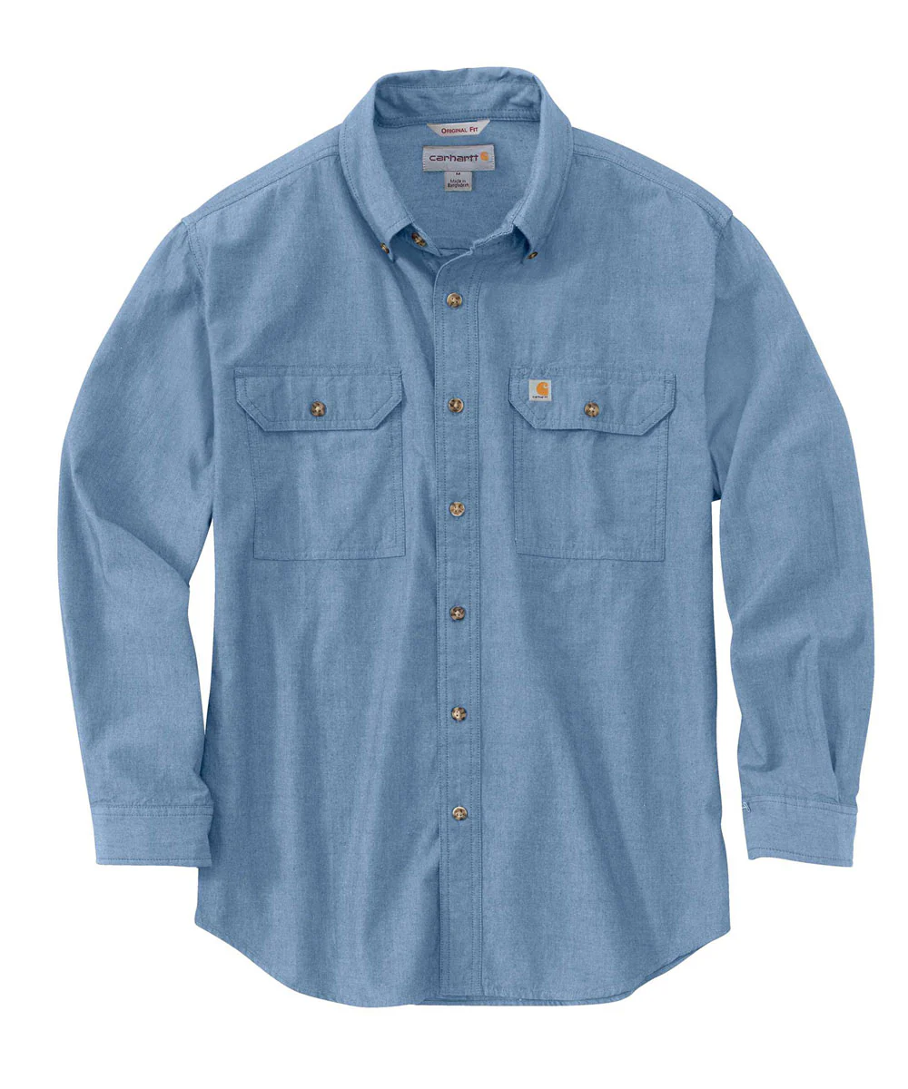 Carhartt Men's Chambray Shirt - Blue Chambray - Image 2