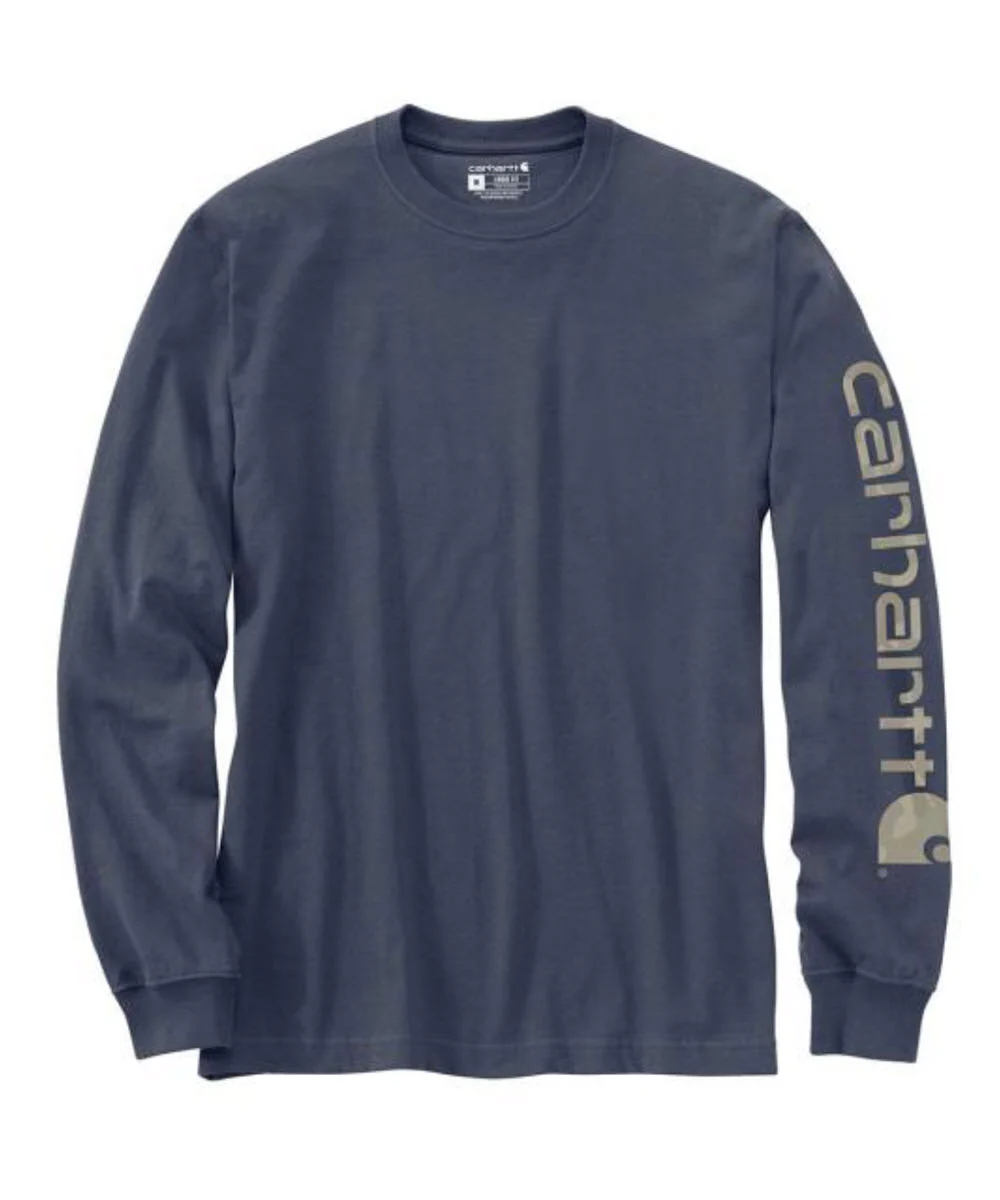 Carhartt Signature Sleeve Logo Long-Sleeve T-Shirt - Superstorm
