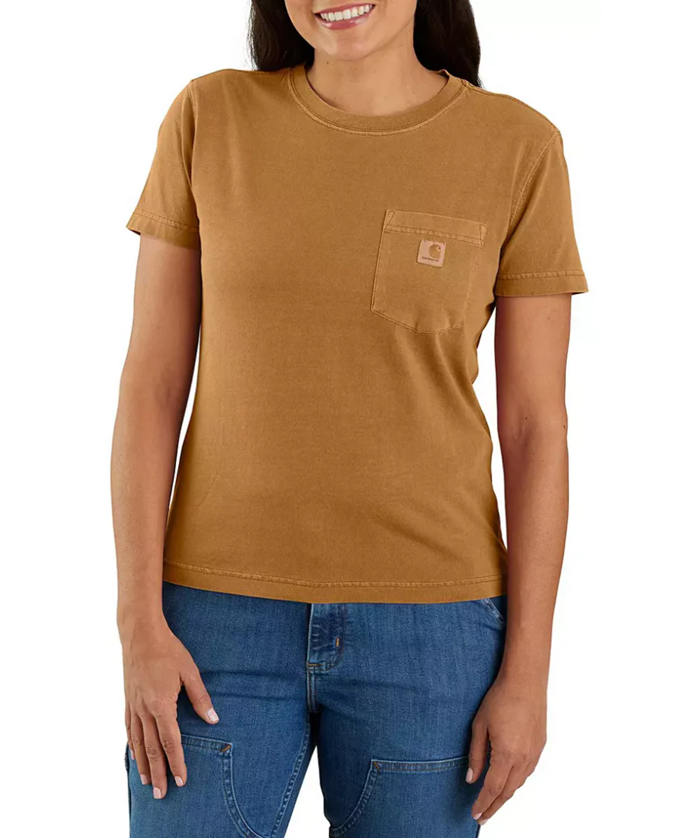 Carhartt Women's Irvine Garment Dye T-shirt - Carhartt Brown