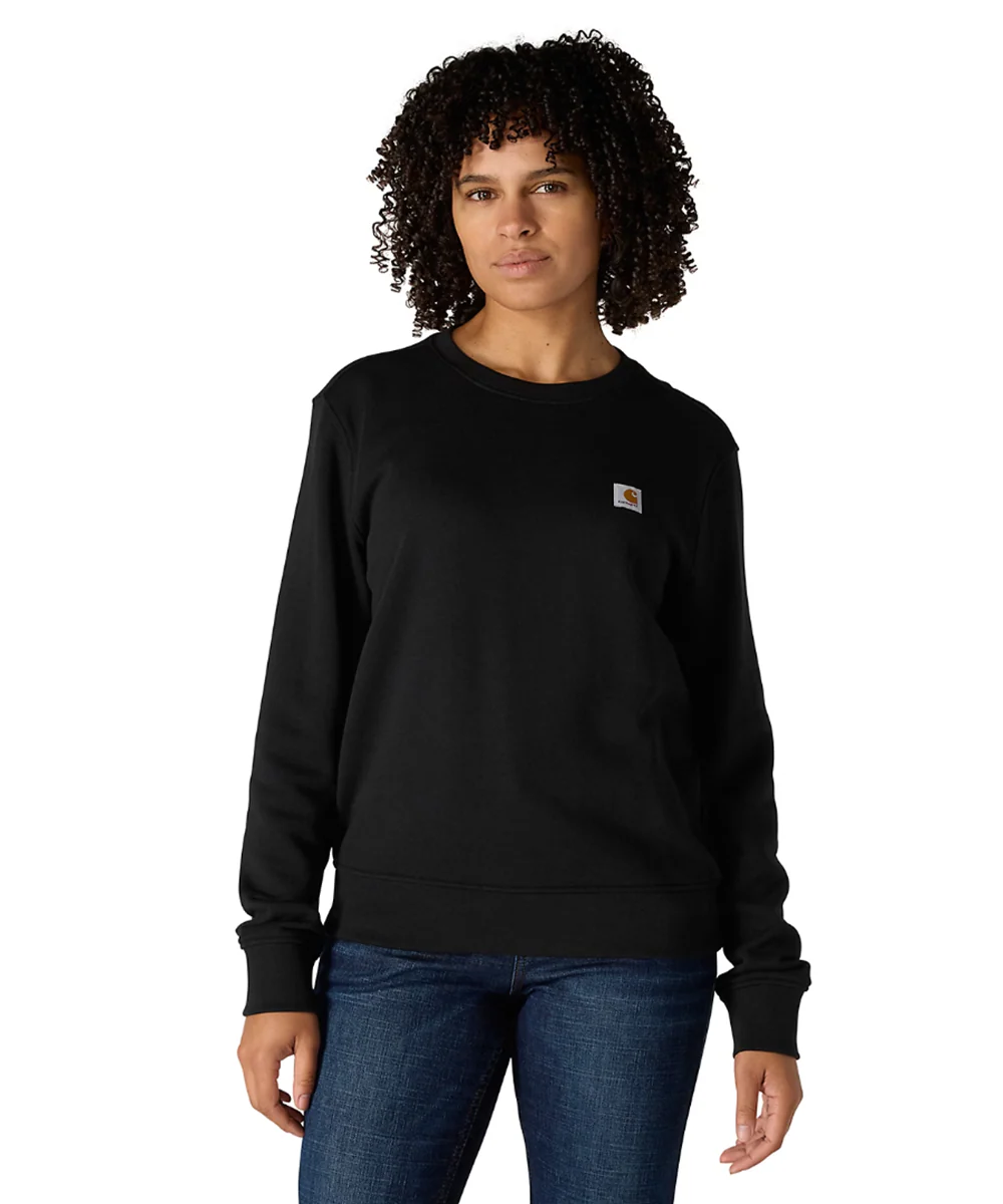 Carhartt Women's Midweight Tencel Crew Neck Sweatshirt - Black