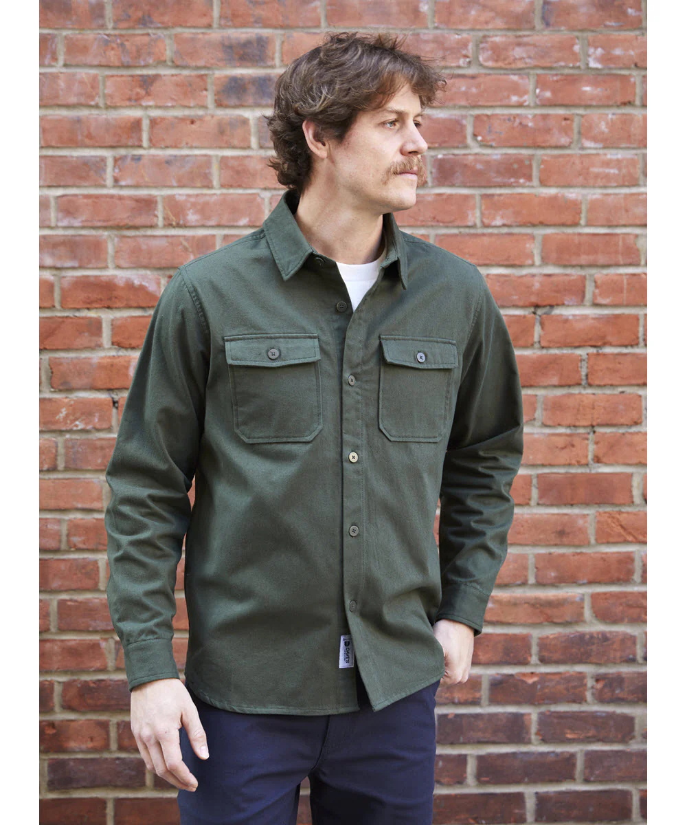Dave's New York Everyday Flannel Long Sleeve Shirt - Charcoal - Image 3