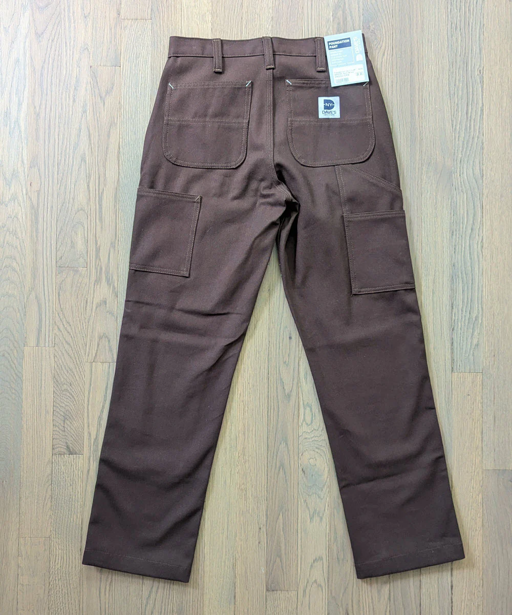 Dave's New York Foundation Pant (Double Front) - Dark Brown - Image 3