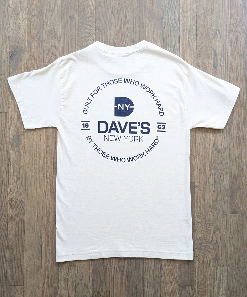 Dave's New York 'Built For' Short Sleeve T-shirt - Natural