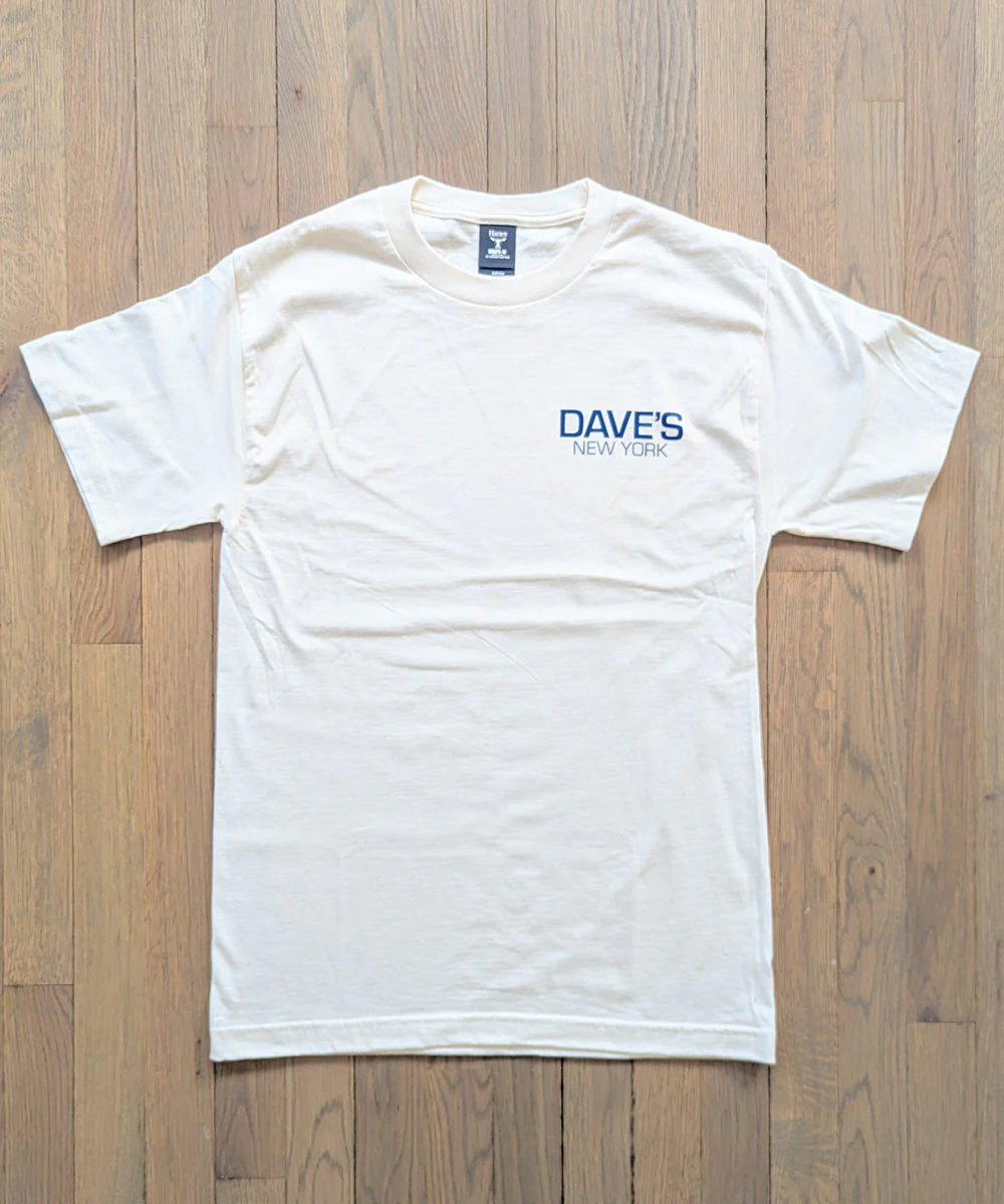 Dave's New York Work Logo Short Sleeve T-shirt - Natural