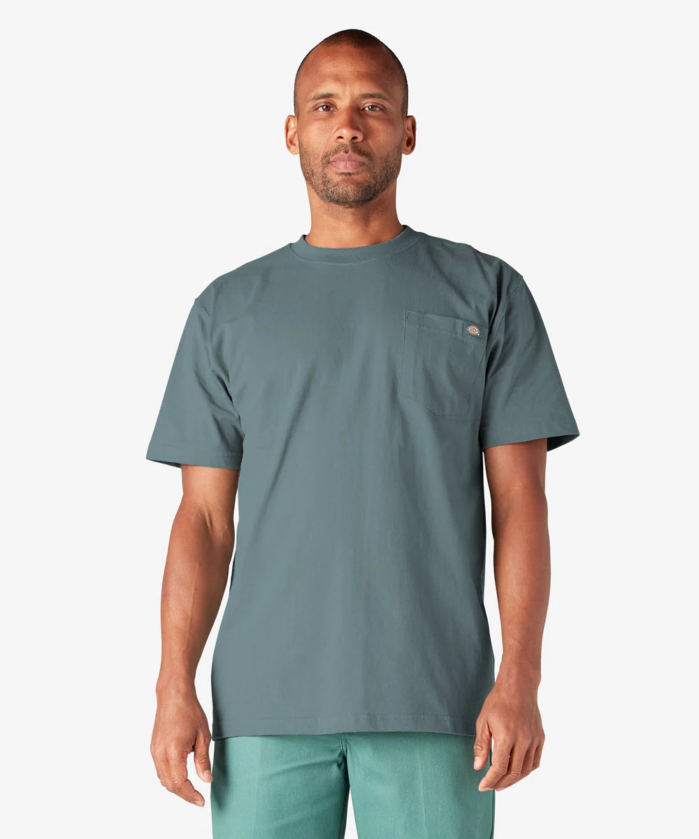Dickies Heavyweight Short Sleeve Pocket T-shirt - Smoke Blue
