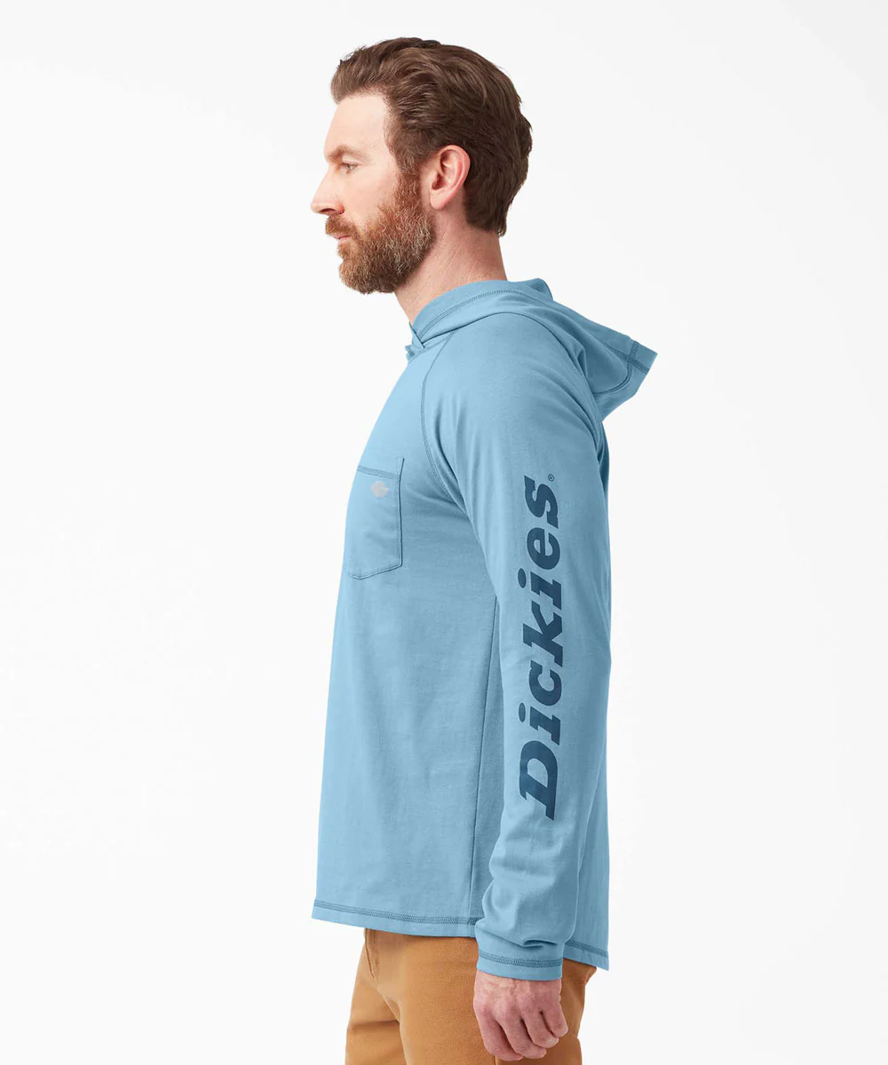 Dickies Cooling Performance Long Sleeve Sun Shirt - Dusty Blue - Image 2