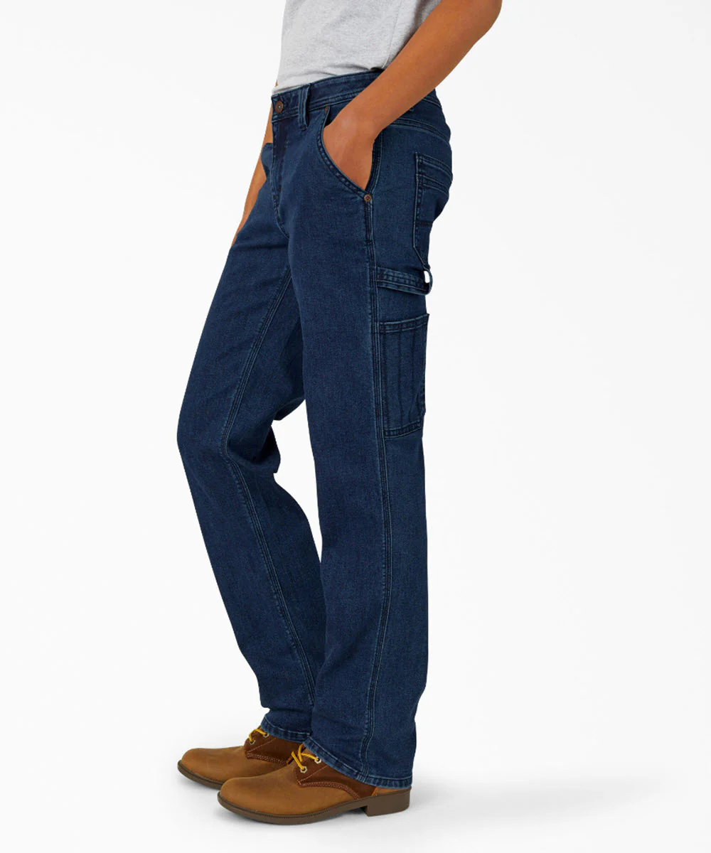 Dickies Women's Denim Carpenter Jeans - Stonewash Denim - Image 2