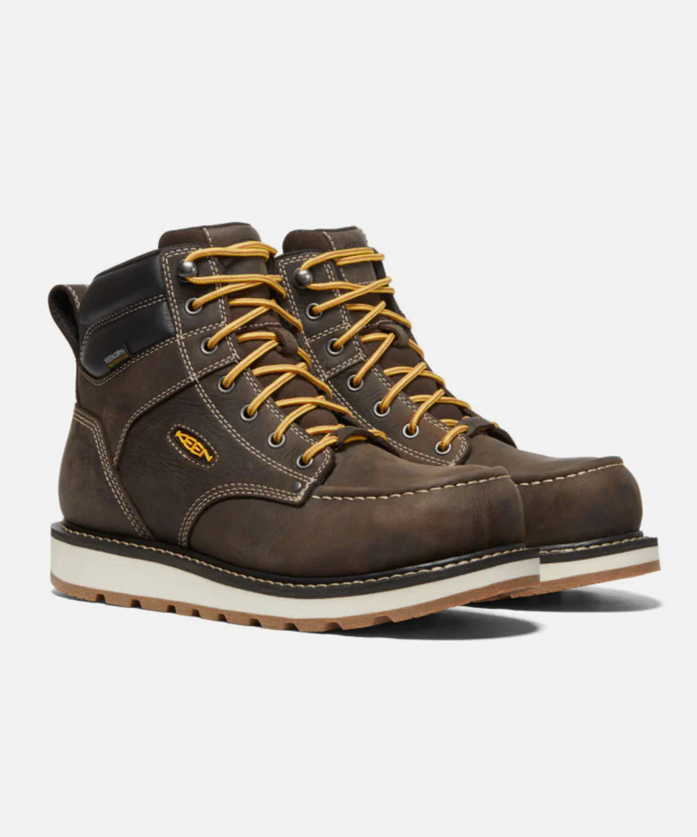 Keen Utility Men's Cincinnati Waterproof Composite Toe Work Boots - Dark Chocolate - Image 2