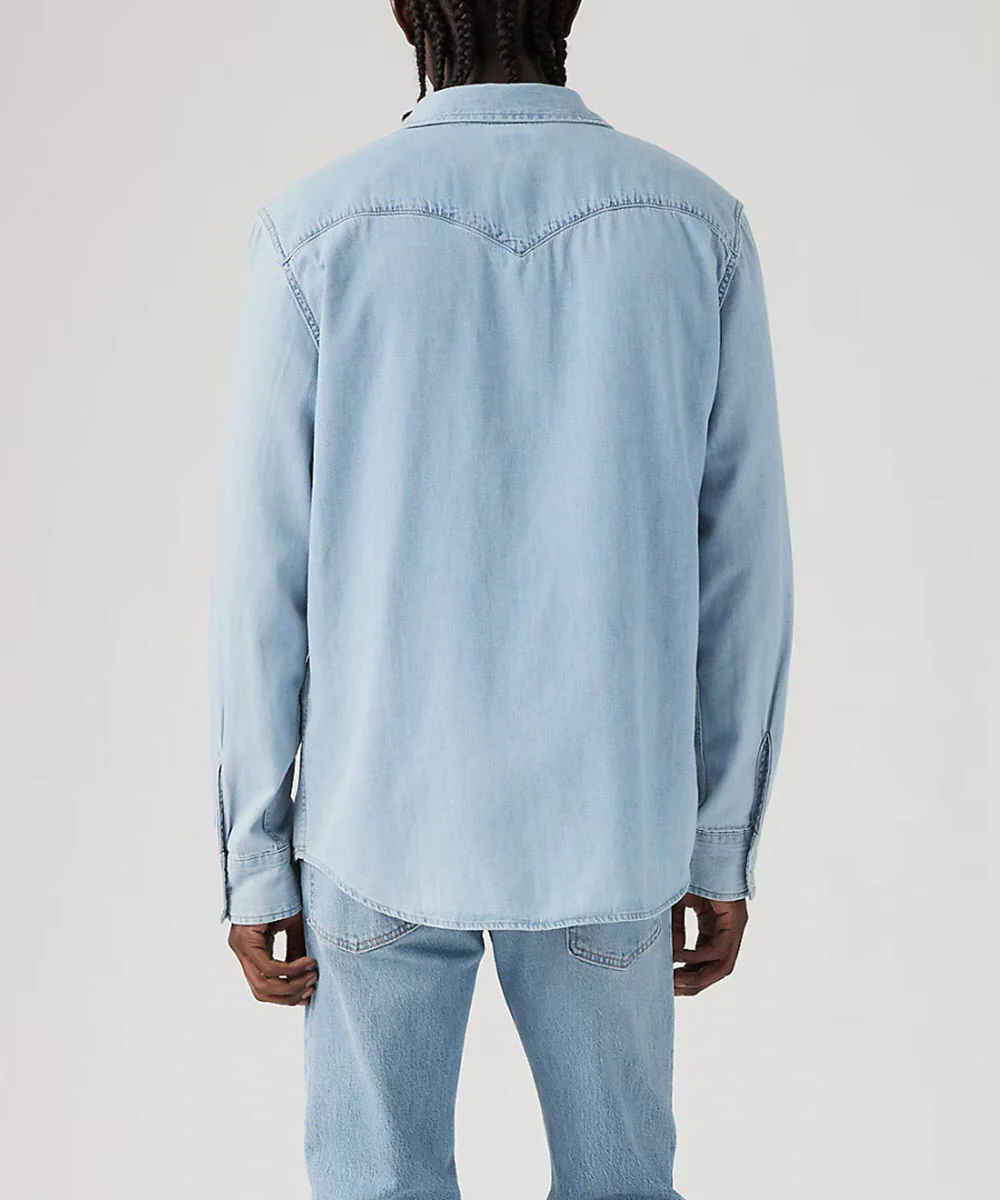 Levi's Men's Classic Standard Denim Western Shirt - Franklin Stone Wash - Image 2