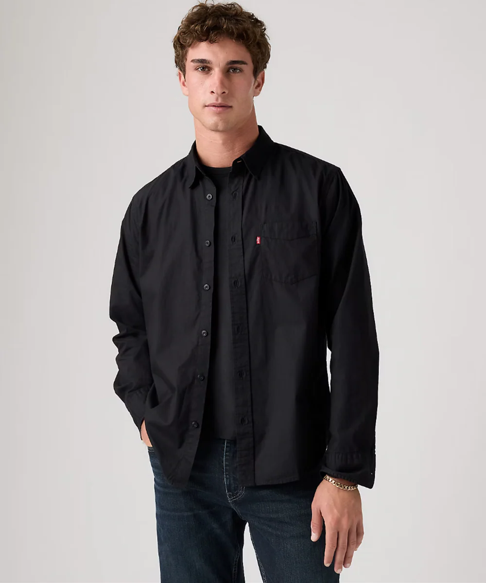 Levi's Men's One-Pocket Oxford Shirt - Black