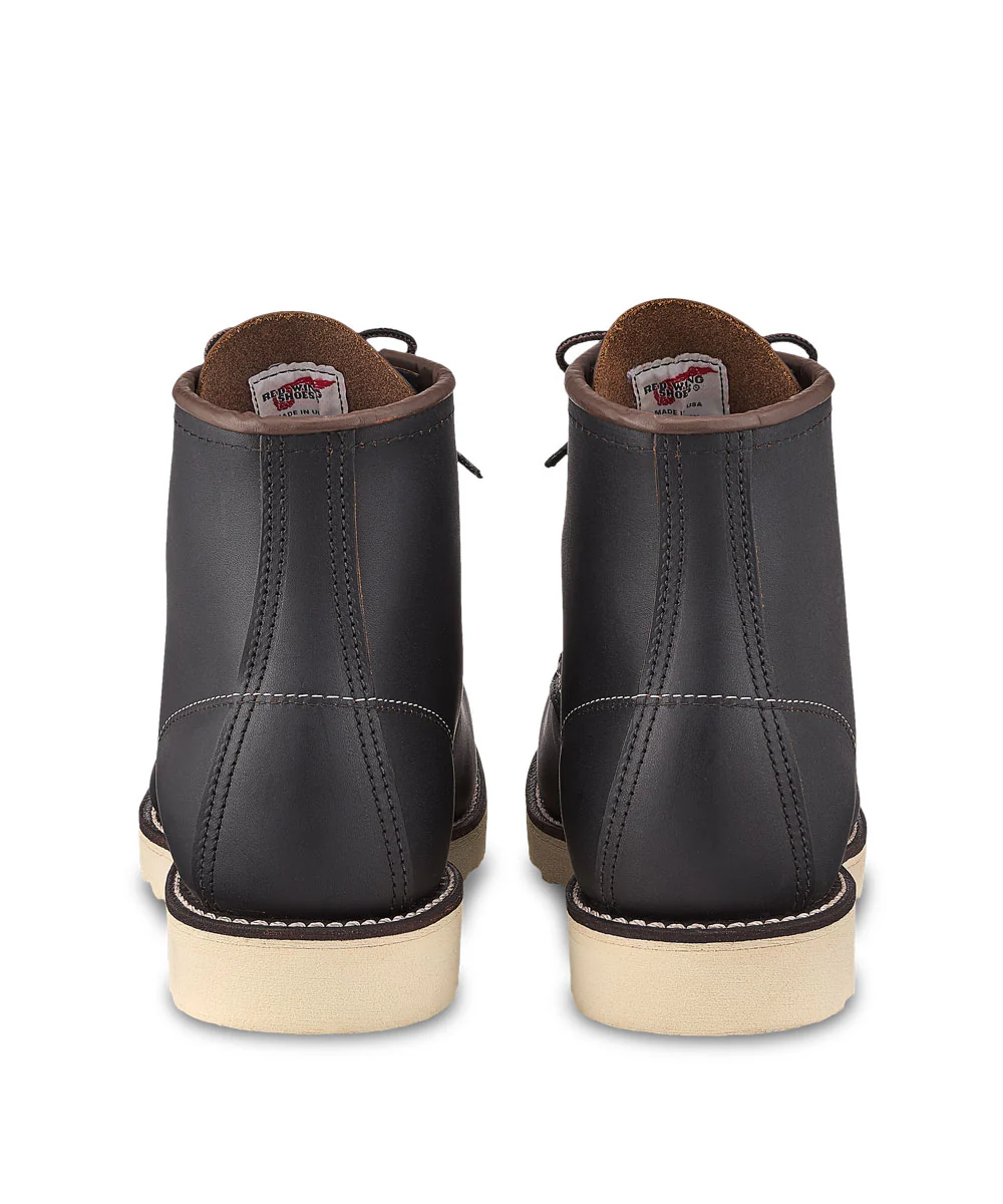 Red Wing Heritage 6-inch Classic Moc Toe Boots (8849) - Black Prairie - Image 4