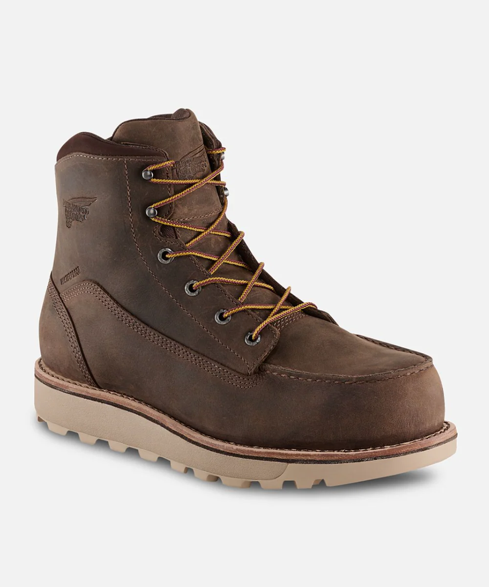 Red Wing Shoes Traction Tred Lite Safety Toe Work Boots - Brown