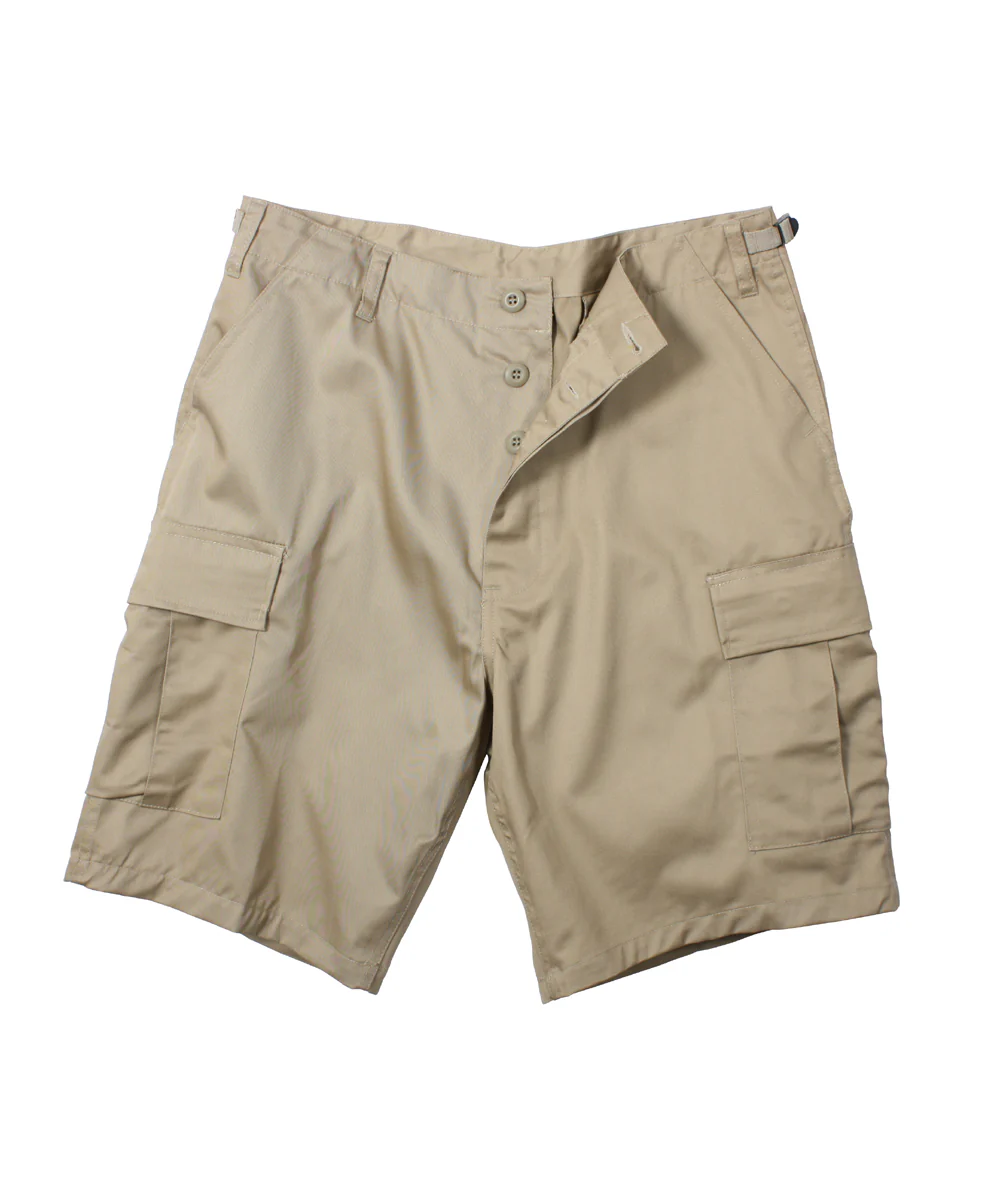 Rothco Army Style BDU Cargo Shorts - Khaki