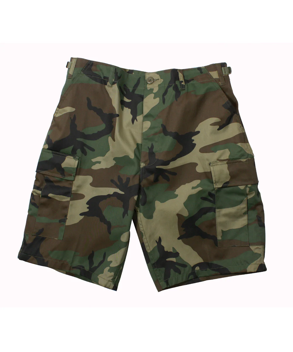 Rothco Army Style BDU Cargo Shorts - Woodland Camouflage