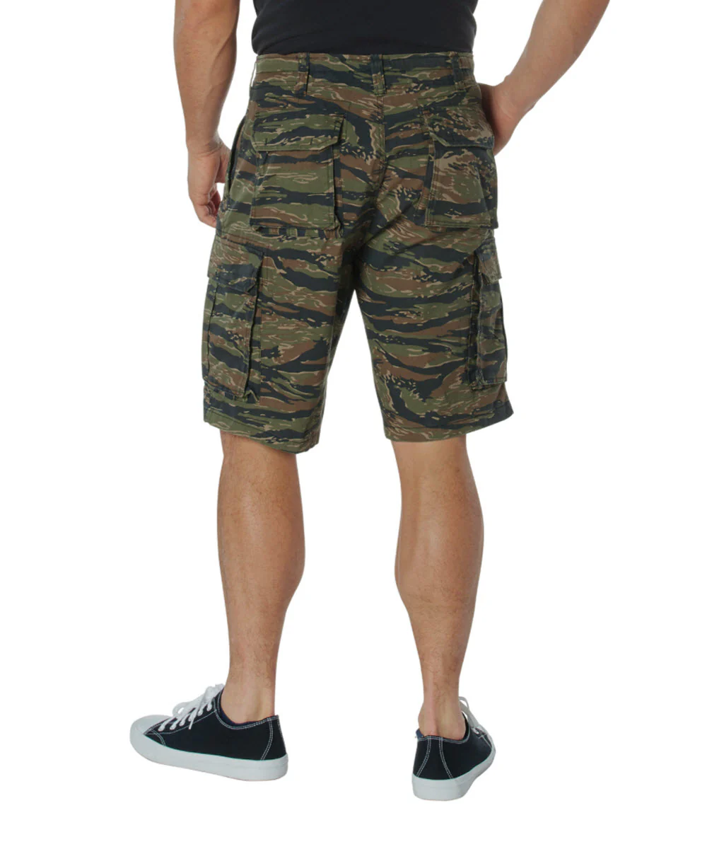 Rothco Men's Vintage Paratrooper Cargo Shorts - Tiger Stripe Camo - Image 2