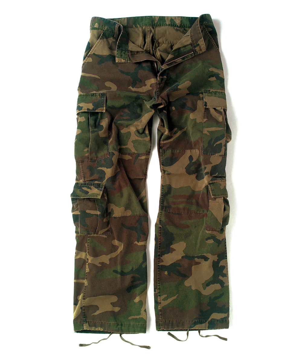 Rothco Vintage Paratrooper Fatigue Pants - Woodland Camo