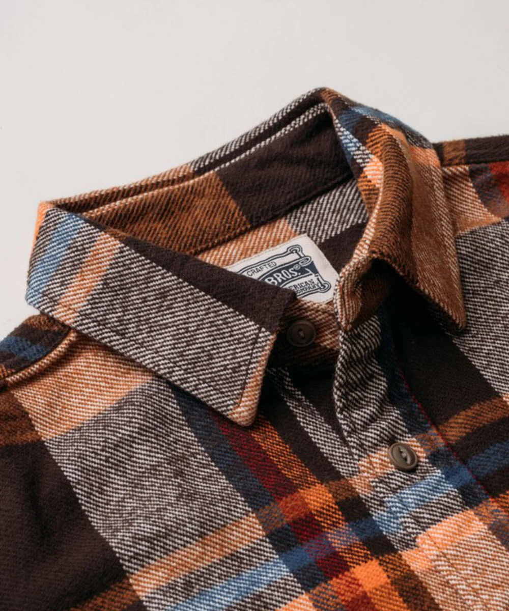 Schott NYC Heavy Flannel Plaid Shirt - Sedona - Image 3