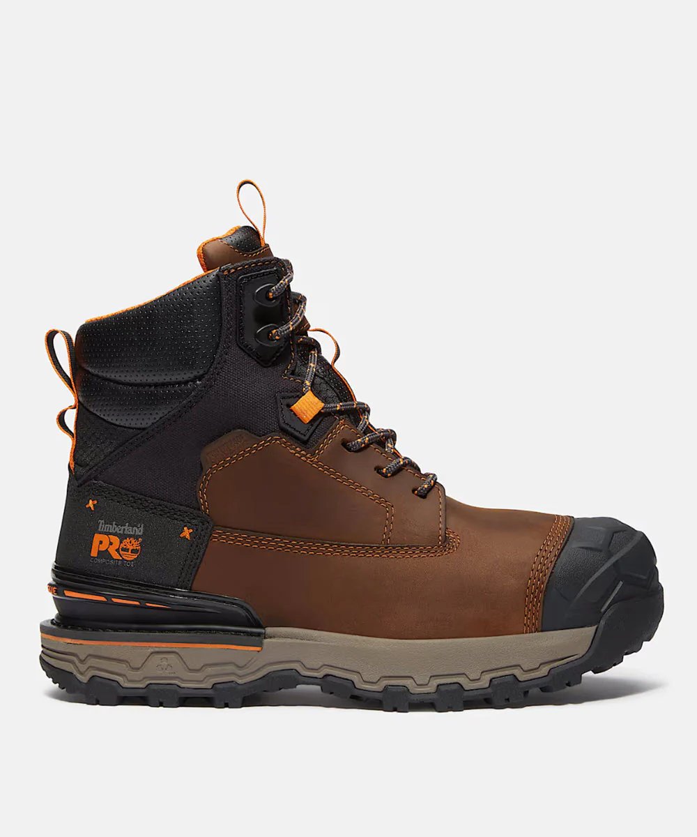 Timberland PRO Men's Boondock Ultralight 6" Composite-Toe Waterproof Work Boots - Brown - Image 2