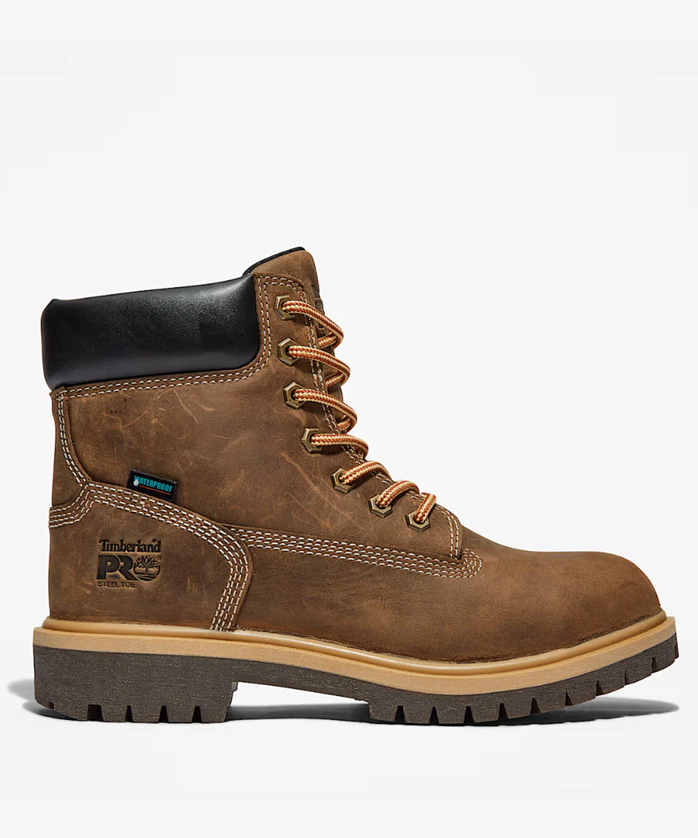 Timberland Pro Women's Steel Toe Waterproof Boots - Turkish Coffee Brown